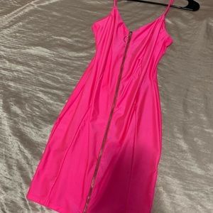 Hot pink dress